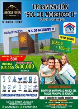 URBANIZACIÓN SOL DE MORROPE II